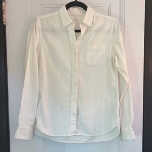 Muji Classic White Flannel Shirt